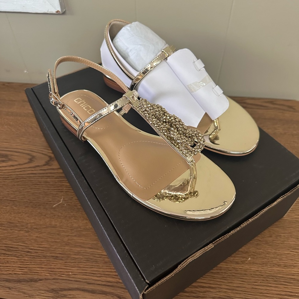 Chicos T-Strap Sandals